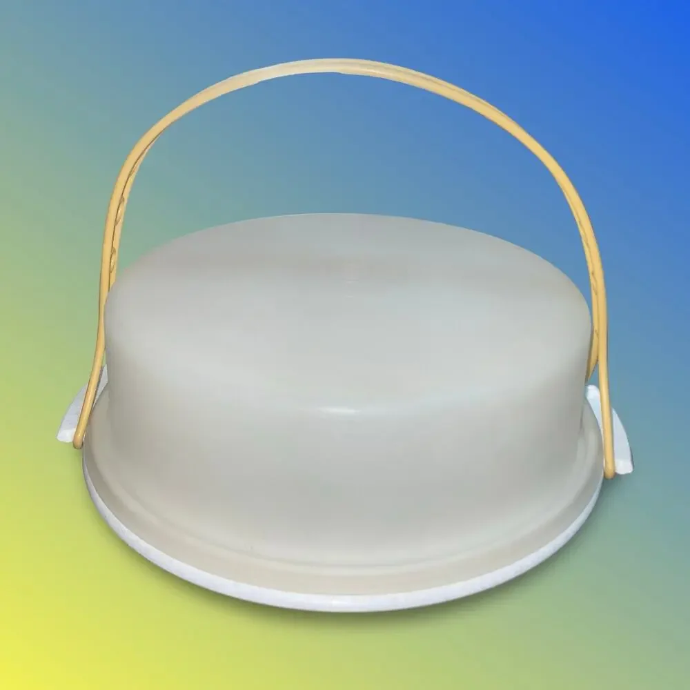 Tupperware Pie Cake Keeper Taker Carrier Speckled Base 719 720 10